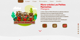 Site Internet de la micro-creche Les Petites Marmottes.