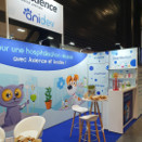 Illustrations mascottes pour la gamme de produits PetsCool (Anidev) - Stand AFVAC