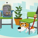 Illustrations mascottes pour la gamme de produits PetsCool (Anidev)